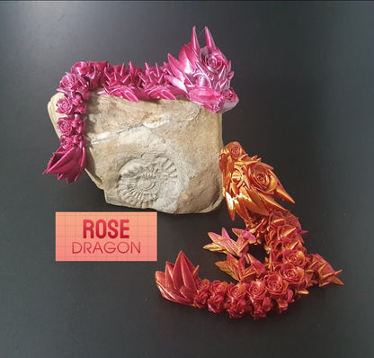 Betörender Baby Rosen-Drache: Ein Blütenzauber in 3D