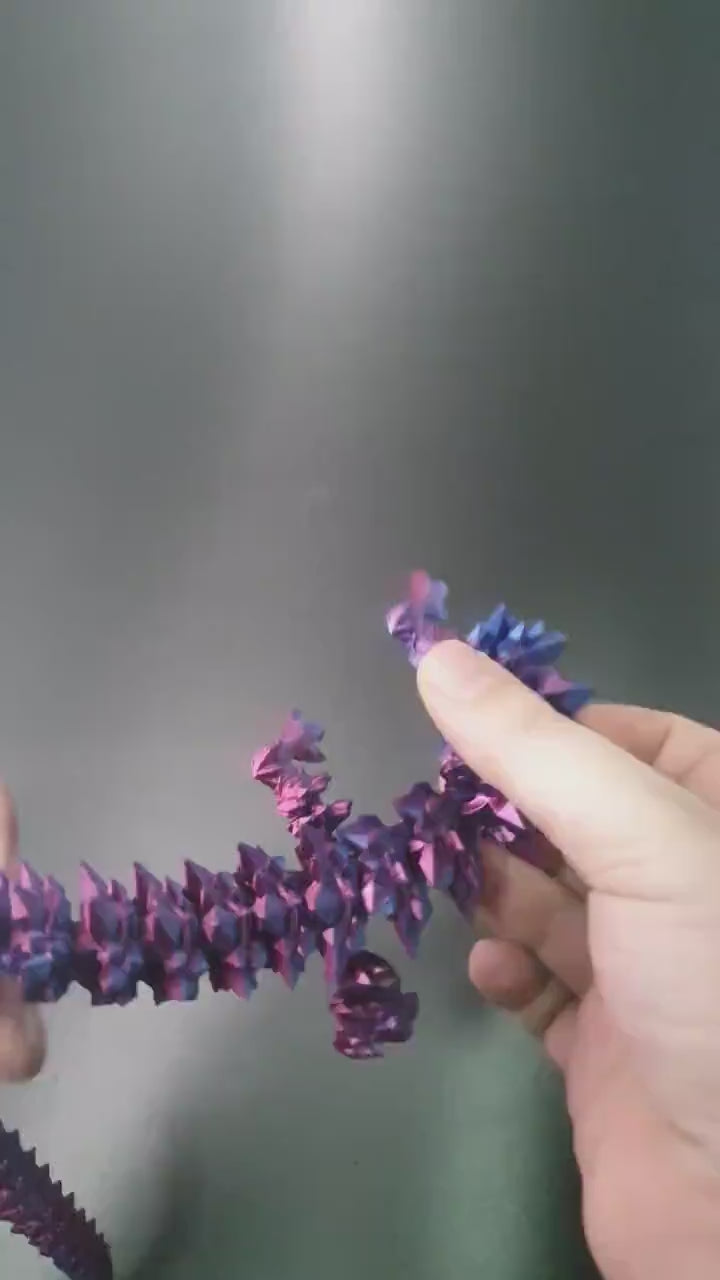 schimmernder Kristall Drache - Schreibtischspielzeug - Farbwechsel Effekte - Crystals Dragons