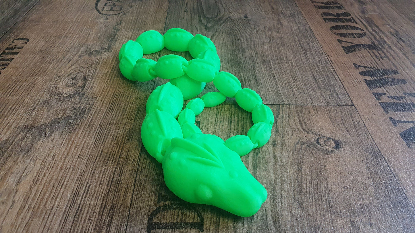 Schlange bewegliche Figur Dekoration Fidget Bürospielzeug articulated Snake Stressball Schreibtischspielzeug