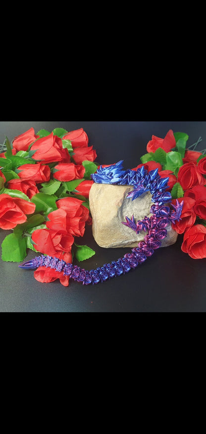 Magischer Rosendrache Articulated Rosedragon Dragon Rose Fidget flexibel Beweglich