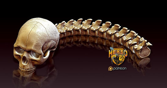 Predator Hunting Skull Trophy articulated TikTok Articulated flexibel Beweglich