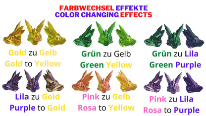 Gelenk Drachen artikulierende Walddrachen handbemalt schimmernde Farben