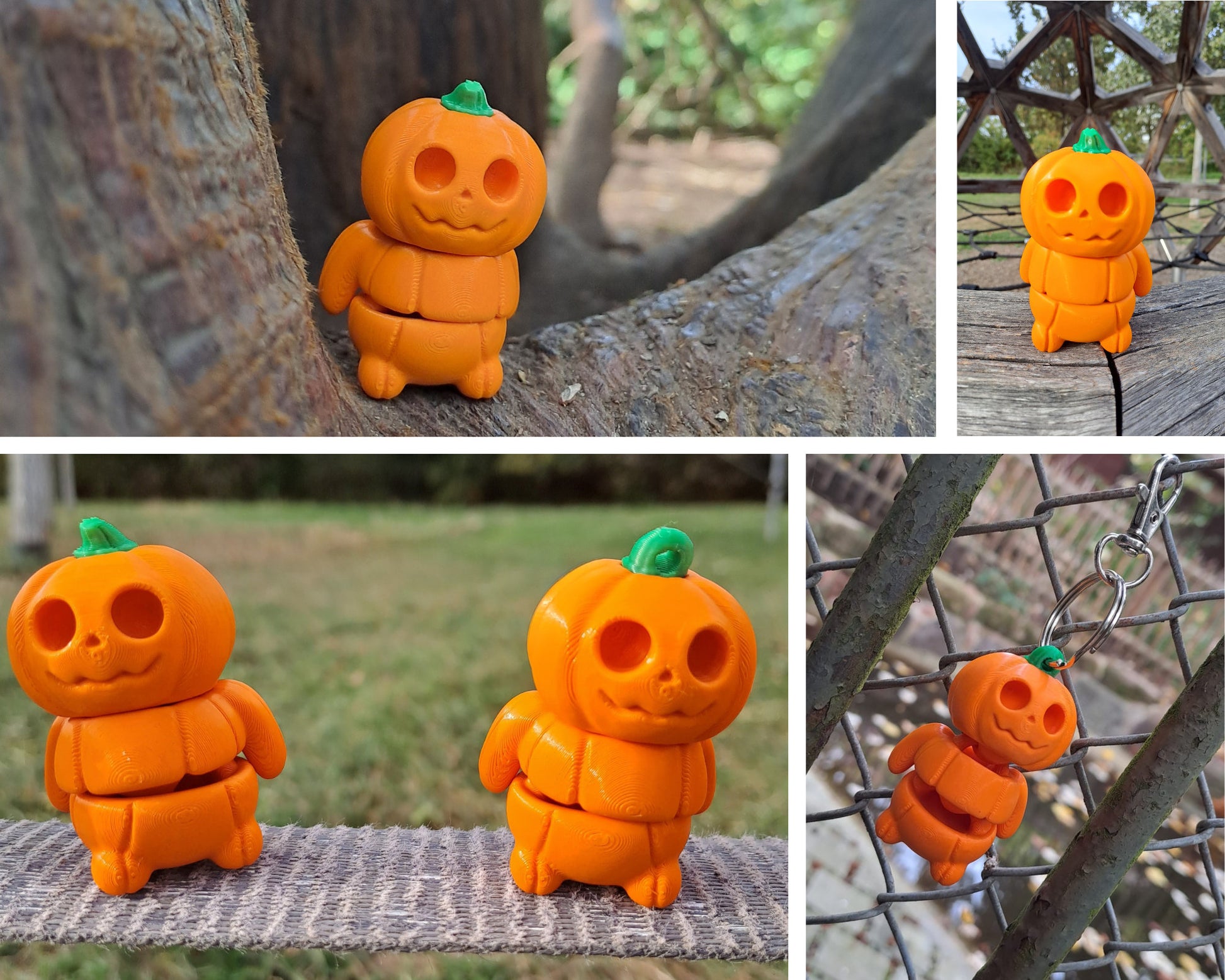 Tiny Articulated Pumpkin: Lebendige Herbst-Magie Handgefertigt von Tower_Of_Creation